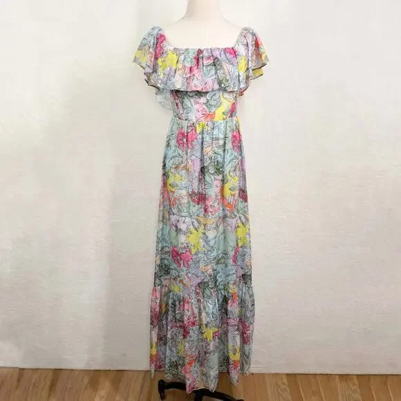 NWT Alice + Olivia Tempie Dress Lola's Dream Silk Wedding Guest Formal Size 8 - Picture 5 of 16